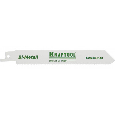 Полотно для сабельной пилы по дереву KRAFTOOL 130мм, шаг 1.8-2.5мм 159705-U-13