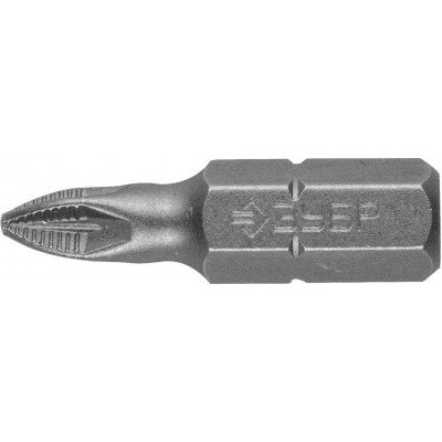 Биты ЗУБР PZ1, 25мм, 2шт 26003-1-25-2