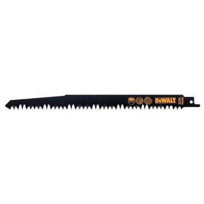 Полотно для сабельной пилы по дереву DeWalt S1531L 240мм, 5шт DT2352