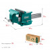 Стальные слесарные тиски KRAFTOOL Steel 250мм 32701-250