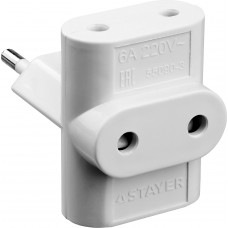 Электрический разветвитель STAYER MAXElectro 3 гнезда, 6А/220В 55090-3