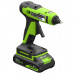 Клеевой пистолет аккумуляторный Greenworks G24GLG (24В, 2Ач) 3502207CUA