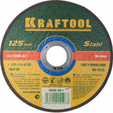 Круг отрезной по металлу KRAFTOOL 125x1.0x22.2мм 36250-125-1.0