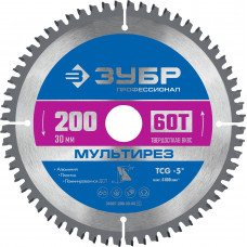 Пильный диск по алюминию ЗУБР 200x30мм;60T 36907-200-30-60_z01