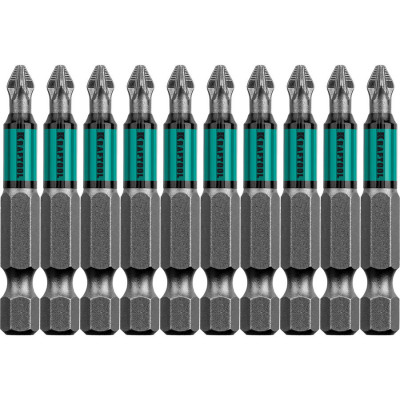 Биты KRAFTOOL PZ2, 50мм, 10шт 26124-2-50-10