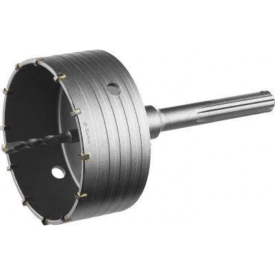 Коронка буровая в сборе ЗУБР 125мм, SDS-Max 2918-125