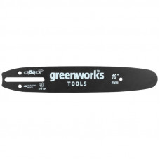 Шина для цепных пил Greenworks (шаг 3/8, паз 1.1мм, 25см) 2947207
