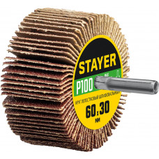Шлифовальный лепестковый круг STAYER 60x30мм, P100 36608-100