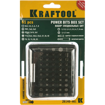 Набор бит KRAFTOOL GRAND-61 26140-H61