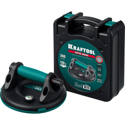 Вакуумная присоска с манометром KRAFTOOL SPG-200 (200мм, до 130кг) 33256-20