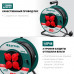 Удлинитель на катушке KRAFTOOL P-315 (30м, 3500Вт, IP44, ПВС 3x1.5мм2) 55084-30