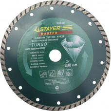 Диск алмазный STAYER 200х22.2мм TURBO 3662-200