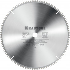 Пильный диск по алюминию KRAFTOOL Multi Material 355х25.4мм;120Т 36953-355-25.4
