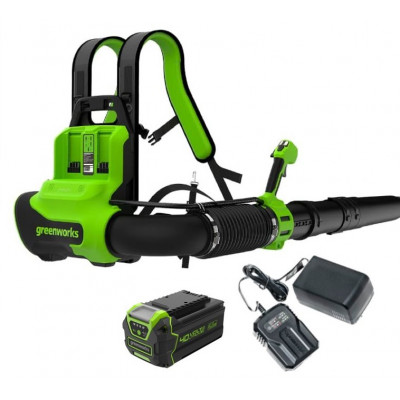 Воздуходувка ранцевая Greenworks GD40BPG2 (40В, 4Ач) 2408107UB
