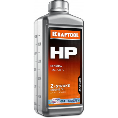 Минеральное масло для 2-тактных двигателей KRAFTOOL HP 1л 41500-1