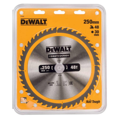 Пильный диск по дереву DeWalt 250х30мм;48T DT1957