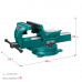 Стальные слесарные тиски KRAFTOOL FORGE 200мм 32700-200