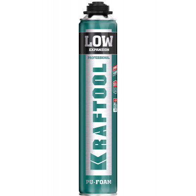 Монтажная пена KRAFTOOL LOW EXPANSION пистолетная, 800мл 41181_z01