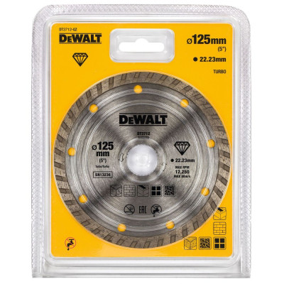 Диск алмазный DeWalt Turbo 125x22.2мм DT3712