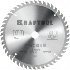 Пильный диск по дереву KRAFTOOL PRECISION 190х20мм;48Т 36952-190-20