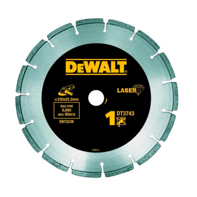 Диск алмазный DeWalt 230x22.2мм по бетону DT3743