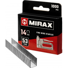 Скобы MIRAX тип 53/14мм/1000шт 3153-14