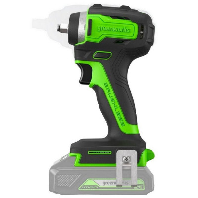 Гайковерт аккумуляторный Greenworks G24IW200 (24В, 2Ач) 3803607CUA