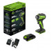 Гайковерт аккумуляторный Greenworks G24IW200 (24В, 2Ач) 3803607CUA
