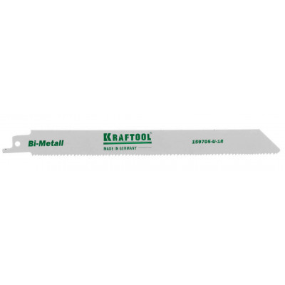 Полотно для сабельной пилы по дереву KRAFTOOL 180мм, шаг 1.8-2.5мм 159705-U-18