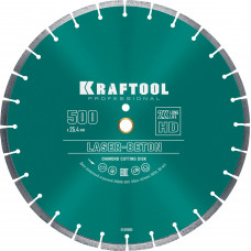 Диск алмазный KRAFTOOL LASER-BETON 500x25.4мм по бетону 36686-500