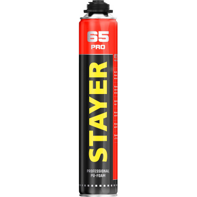 Монтажная пена STAYER PRO 65 пистолетная, 800мл 41137