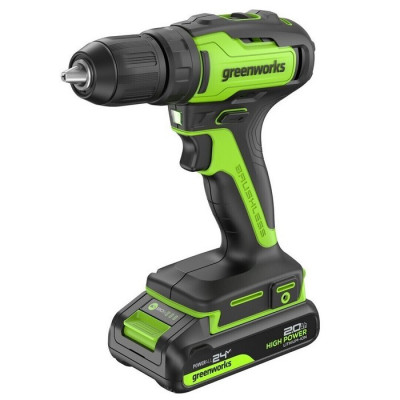 Шуруповерт аккумуляторный Greenworks GD24DD35 (24В, 2Ач) 3704007CUA