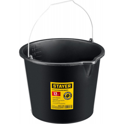Строительное пластиковое ведро STAYER STRONG 12л 06083-12_z02