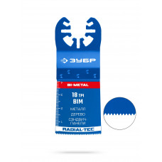 Прямая пильная насадка ЗУБР UniLock BIM, 35x40мм, 18TPI 15550-35-40