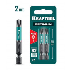 Биты KRAFTOOL PH/FL1, 50мм, 2шт 261221-1-50-2