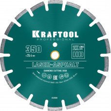 Диск алмазный KRAFTOOL LASER-ASPHALT 350x25.4мм по асфальту 36687-350