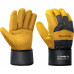 Комбинированные спилковые перчатки KRAFTOOL Combi XL 11310-XL