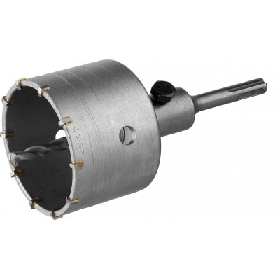 Коронка буровая в сборе ЗУБР 80мм, SDS-Plus 29211-80