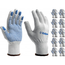 Перчатки ЗУБР L-XL, ПВХ покрытие 11451-K10