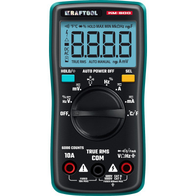 Мультиметр цифровой KRAFTOOL KM-600 59854