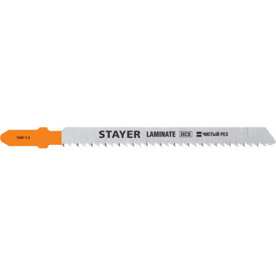 Пилка по ламинату STAYER T101BR (шаг 2.5мм, 75мм, 2шт) 15991-2.5_z02