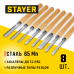 Набор токарных резцов по дереву STAYER 8шт 1836