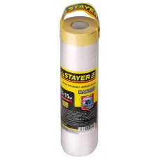 Защитная пленка STAYER 15x2.1м, 9мкм, с клейкой лентой 12255-210-15