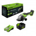 Угловая шлифмашина аккумуляторная Greenworks GD24AG (24В, 8Ач) 3200207CUH