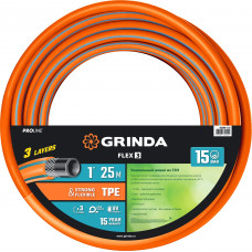 Поливочный шланг трехслойный GRINDA (1"; 25м) 429008-1-25