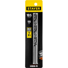 Сверло по металлу STAYER 10.5x133мм 29602-10.5