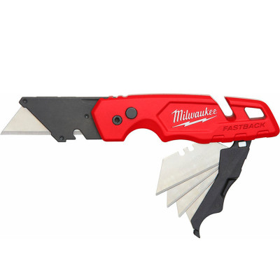 Нож складной Milwaukee FASTBACK с трапециевидным лезвием 4932471358