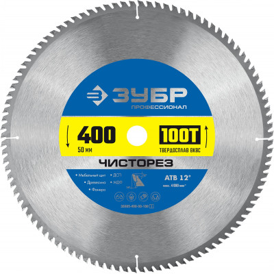 Пильный диск по дереву ЗУБР Чисторез 400x50мм;100Т 36905-400-50-100_z01