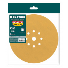 Круг шлифовальный KRAFTOOL Giraffe GOLD-9 (225мм, Р240, 1шт, 9отв) 35651-24