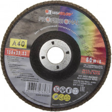 Круг лепестковый торцевой ЛУГА 150х22.2мм, P40 3656-150-40